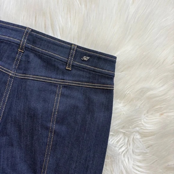 Cinq à Sept NEW Marsha Patch Pocket Kick Flare Jeans Indigo Wash 6 - Picture 9 of 9